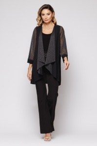 Blazer 'Morgan' elegant cu revere și mâneci sidefate - Img 2