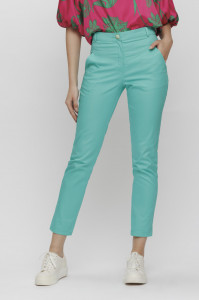 Pantaloni 'Nicolly' verde mentă pană - Img 3