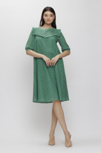 Rochie 'Priscilla' verde cu cordon detașabil - Img 3