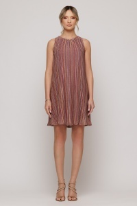 Rochie 'Sophie' plisată cu fir lurex irizat - Img 2