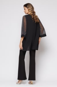 Blazer 'Morgan' elegant cu revere și mâneci sidefate - Img 3
