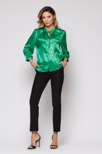 Pantaloni 'Gabrielle' negri pană - Img 2