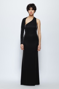 Rochie 'Armonia' lungă asimetrică cu o mânecă - Img 2