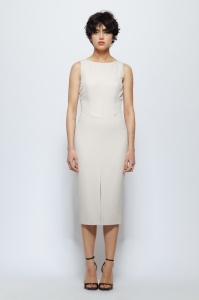 Rochie 'Eris' midi conică cu șliț frontal - Img 1