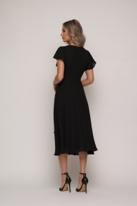 Rochie 'Miranda' din voal suprapus cu flori aplicate - Img 6
