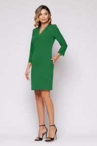 Rochie 'Myra' verde cu buzunare - Img 1