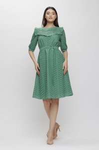 Rochie 'Priscilla' verde cu cordon detașabil - Img 4