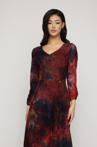 Rochie 'Solange' din jerse texturat - Img 4