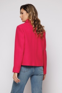 Jachetă 'Tiffany' fucsia matlasată din stofă - Img 4