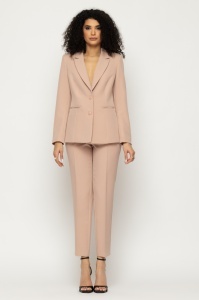 Pantaloni 'Gabrielle' roz pudrat conici
