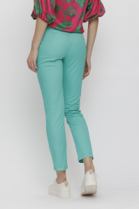 Pantaloni 'Nicolly' verde mentă pană - Img 5