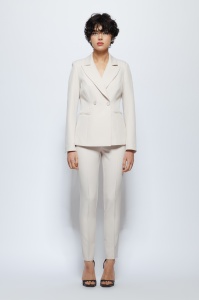 Pantaloni 'Timothea' bej conici - Img 2