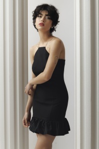 Rochie 'Ambrosia' cu volan din tafta - Img 7