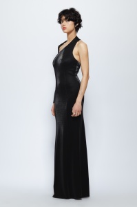 Rochie 'Armonia' lungă asimetrică cu o mânecă - Img 3