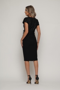 Rochie 'Josephine' cu fronseuri și tulle sidefat - Img 4