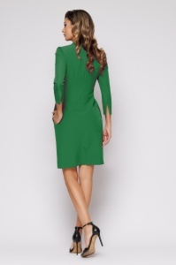 Rochie 'Myra' verde cu buzunare - Img 2