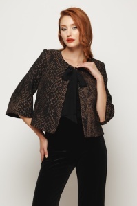 Taior din jacquard cu panglică - Img 3