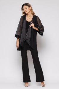 Blazer 'Morgan' elegant cu revere și mâneci sidefate - Img 4