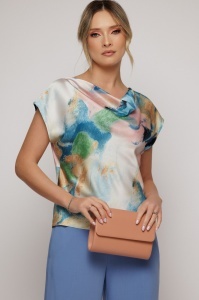 Clutch camel din piele ecologică
