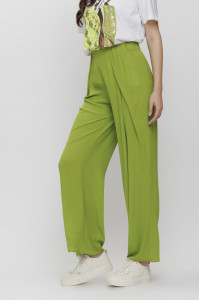 Pantaloni ampli 'Rayanne' verzi - Img 2