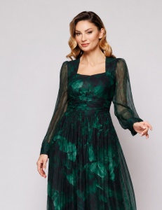 Rochie 'Dapfne' din mătase naturală imprimată - Img 2