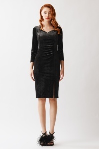 Rochie 'Elya' din catifea cu efect irizat - Img 2