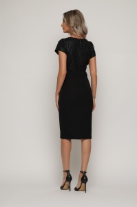 Rochie 'Josephine' cu fronseuri și tulle sidefat - Img 5