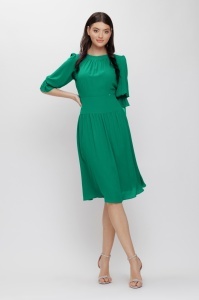 Rochie 'Sabrina' evazată din vâscoză