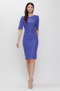 Rochie 'Sonya' conică albastru indigo - Img 2