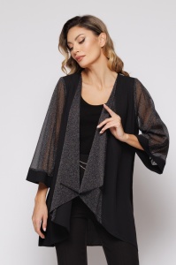 Blazer 'Morgan' elegant cu revere și mâneci sidefate - Img 5