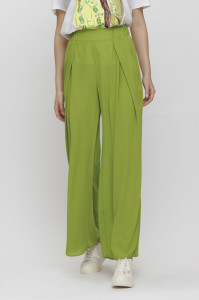 Pantaloni ampli 'Rayanne' verzi - Img 3
