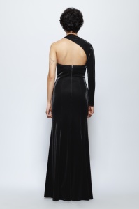 Rochie 'Armonia' lungă asimetrică cu o mânecă - Img 5