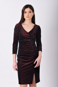 Rochie din catifea cu peliculă - Img 4