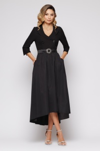 Rochie 'Freya' cu fustă amplă și cataramă strălucitoare - Img 2