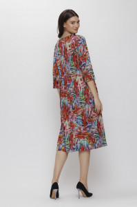 Rochie 'Josie' lejeră cu imprimeu multicolor - Img 2