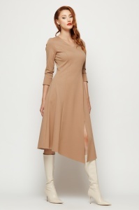 Rochie 'Lynette' asimetrică din tricot - Img 4