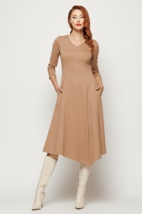 Rochie 'Lynette' asimetrică din tricot - Img 2