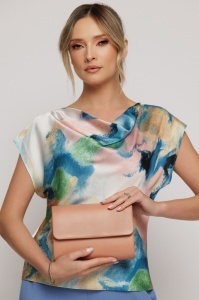 Clutch camel din piele ecologică - Img 2