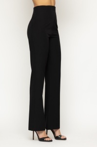 Pantaloni 'Linette' cu talie înaltă și croială evazată - Img 3