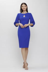 Rochie 'Samantha' albastru regal cu decupaj - Img 2