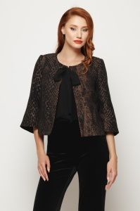 Taior din jacquard cu panglică