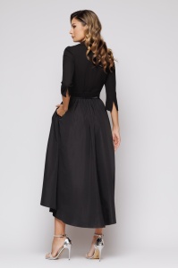 Rochie 'Freya' cu fustă amplă din tafta - Img 4