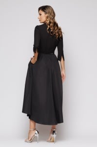 Rochie 'Freya' cu fustă amplă și cataramă strălucitoare - Img 4
