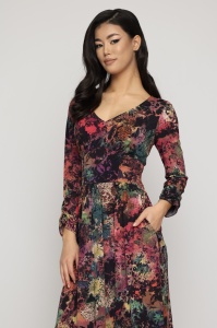 Rochie 'Isabelle' din jerse imprimat - Img 3