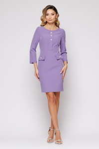 Rochie 'Layla' lavandă cu clape - Img 1