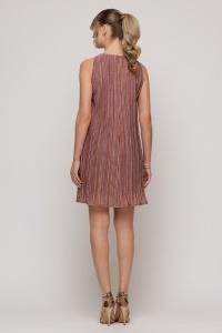 Rochie 'Sophie' plisată cu fir lurex irizat - Img 4