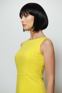 Rochie 'Cleo' asimetrică cu fustă plisată argintie - Img 7