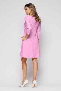 Rochie 'Evy' roz cu nasturi tip perla - Img 3