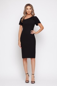 Rochie 'Celeste' conică cu decolteu asimetric - Img 2
