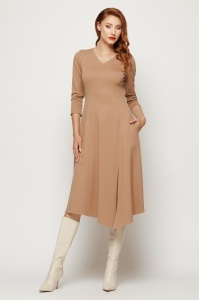 Rochie 'Lynette' asimetrică din tricot